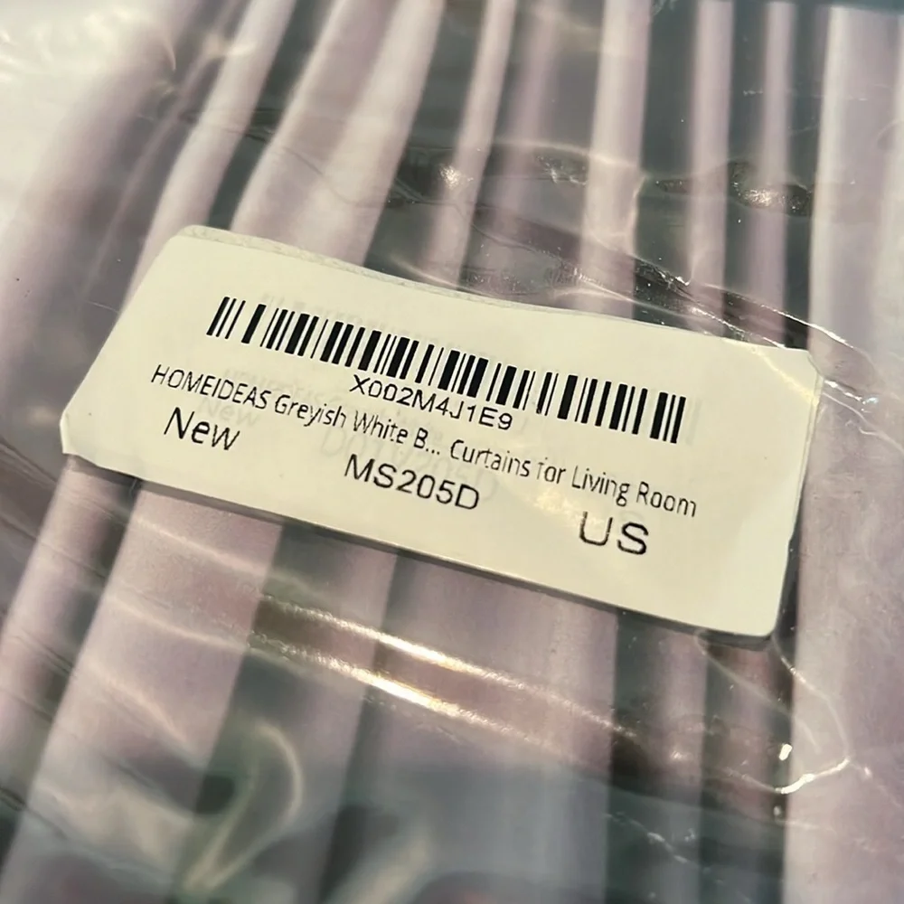 Homeideas gray curtains NWT